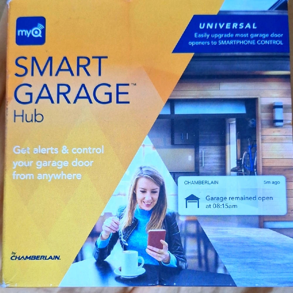 Chamberlain Smart Garage Hub - Blue and Orange